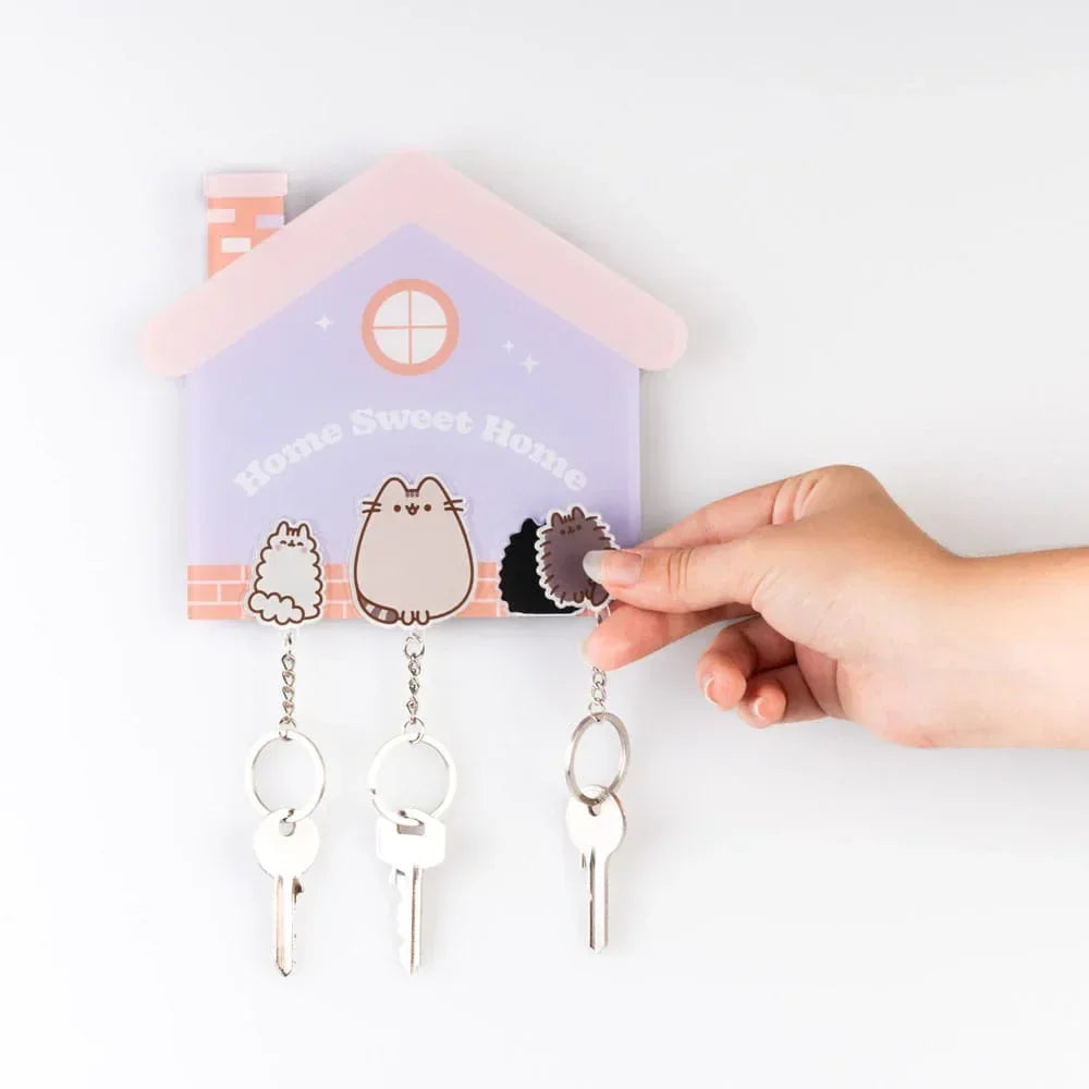 Pusheen Nyckelrack inkl. 3 nyckelringar Grupo Erik
