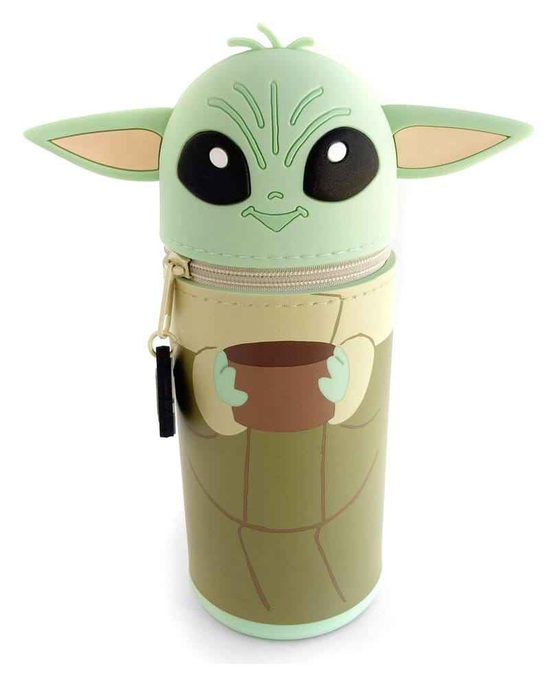 Star Wars Pennfodral Grogu 18 cm – 3D-silikonfodral med dragkedja och expanderbar botten