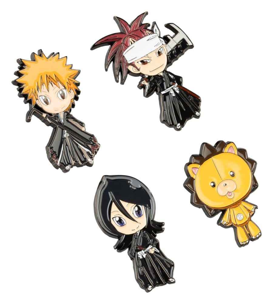 Bleach Pins Set med 4 Brocher