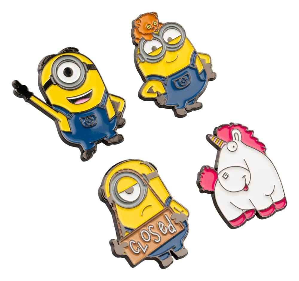 Set med 4 Minions Pin-badges