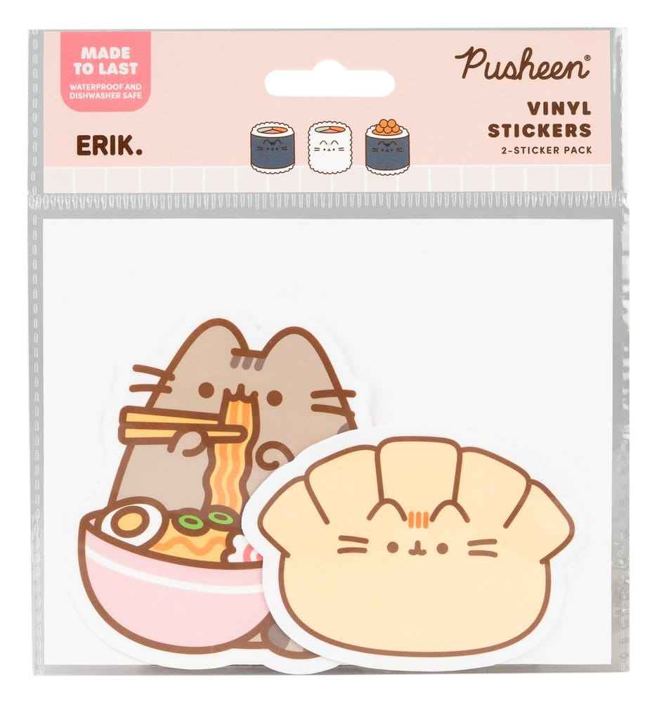 Pusheen Vinylklistermärken Sushi Rulle Vol. 6 Set om 2