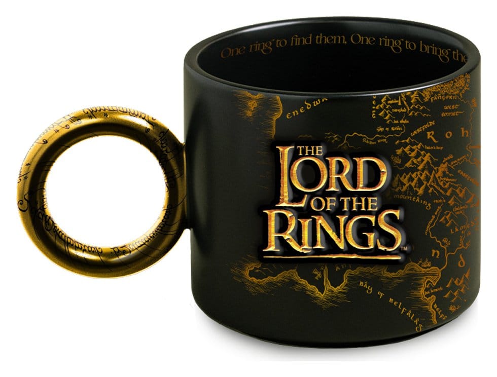 The Lord of the Rings 3D-mugg 350 ml – exklusiv dolomitmugg med präglade detaljer och unik form