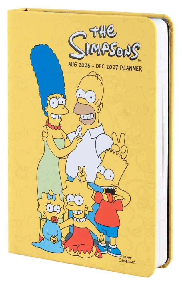 The Simpsons Studiekalender 2026/27 i A6-format – Engelskspråkig version