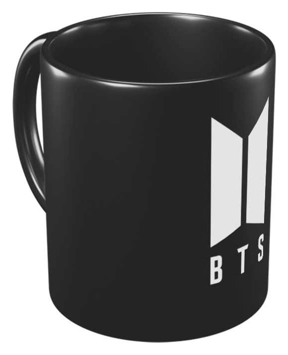BTS Logotyp Vit Mugge 350 ml