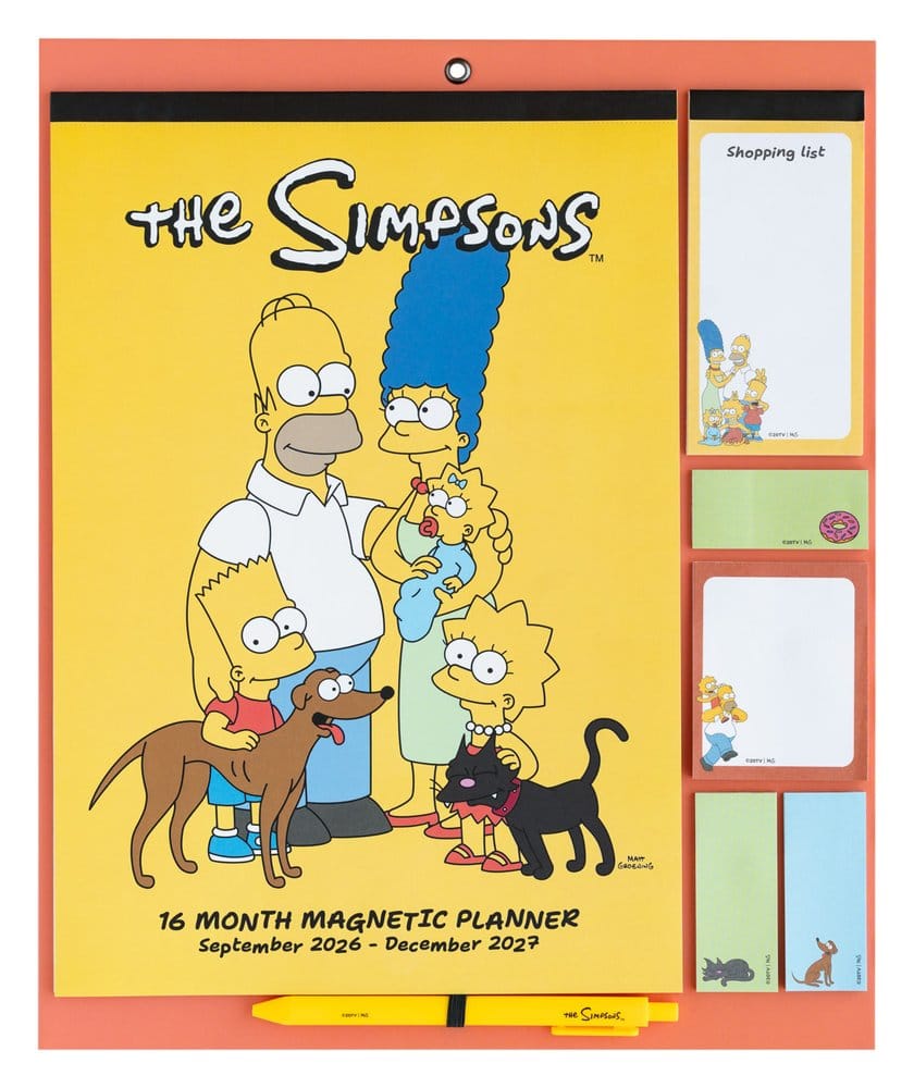 The Simpsons magnetisk planeringskalender 2026/27, 30 x 35 cm