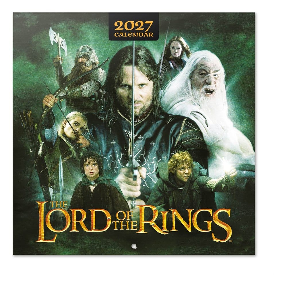 Sagan om Ringen Väggkalender 2027 30 x 30 cm