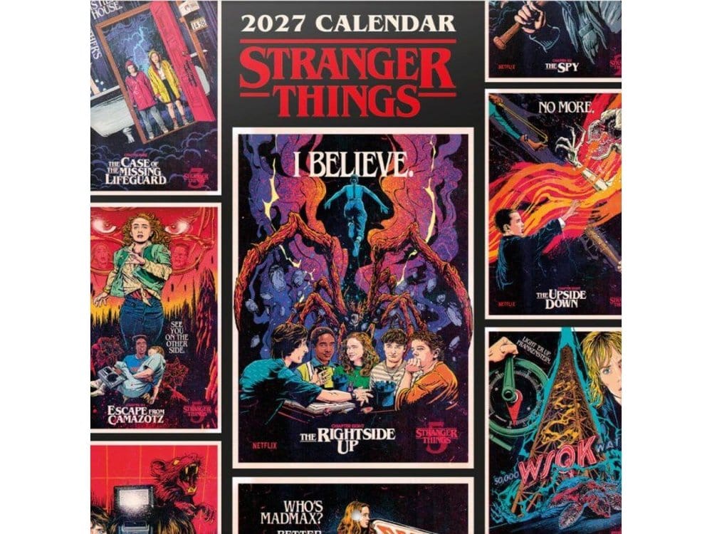 Stranger Things Väggalmanacka 2027 30 x 30 cm