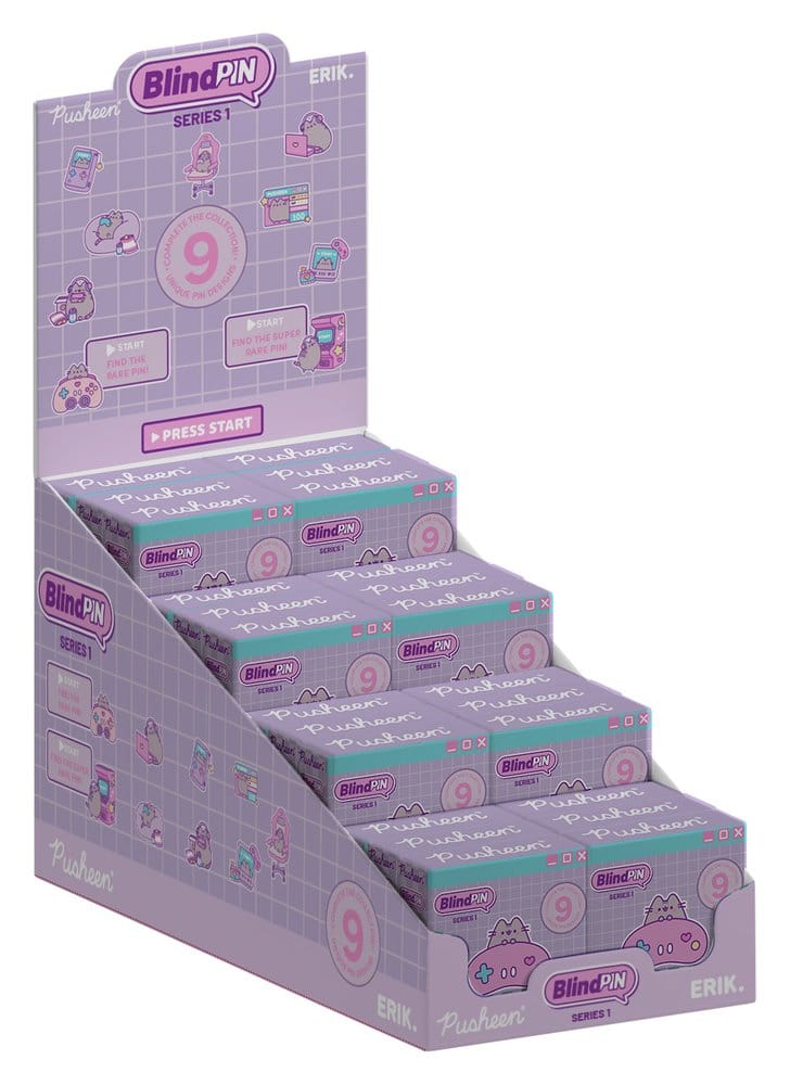 Pusheen Pinsamling Serie 1 Display (24) – 24 pins med 9 unika motiv från Pusheen