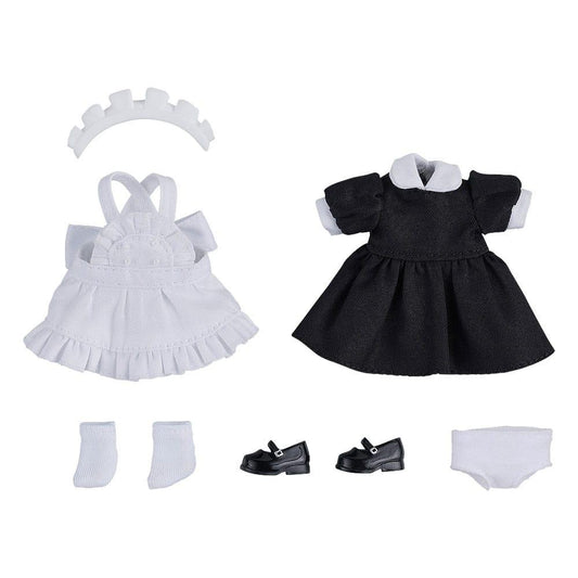 Original Character for Nendoroid Docka Figur Outfit Set: Maid Outfit Mini (Black)