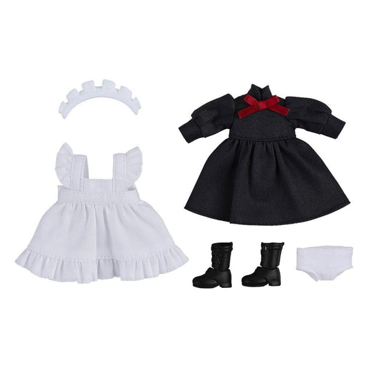 Original Character for Nendoroid Docka Figur Outfit Set: Maid Outfit Long (Black)