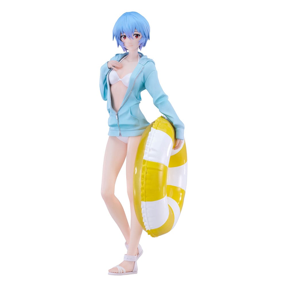 Rebuild of Evangelion Pop Up Parade L PVC Figur Beach Queens: Rei Ayanami 22 cm Good Smile Company