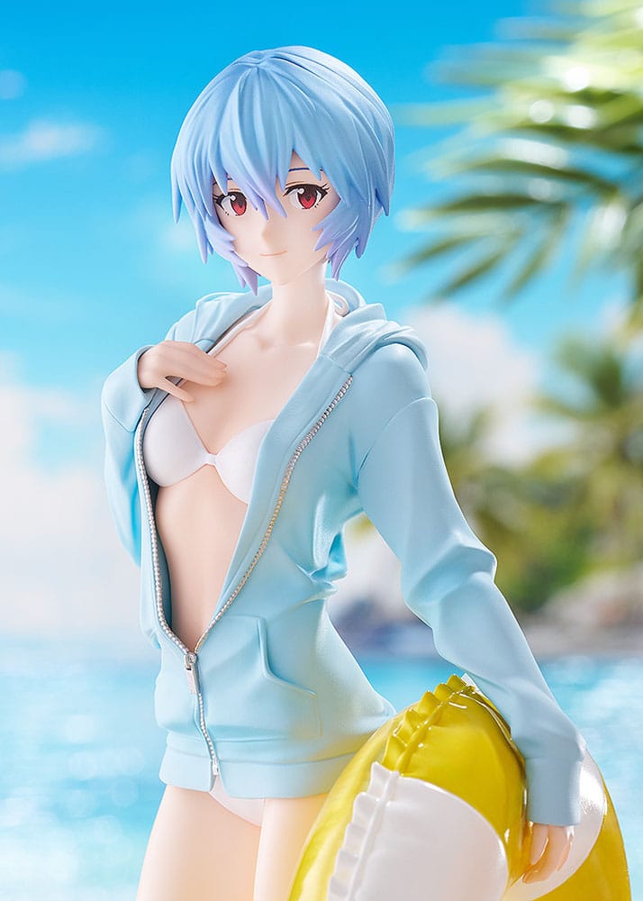 Rebuild of Evangelion Pop Up Parade L PVC Figur Beach Queens: Rei Ayanami 22 cm Good Smile Company