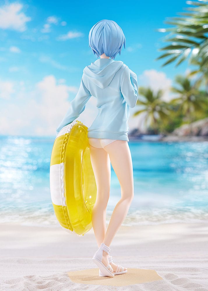 Rebuild of Evangelion Pop Up Parade L PVC Figur Beach Queens: Rei Ayanami 22 cm Good Smile Company