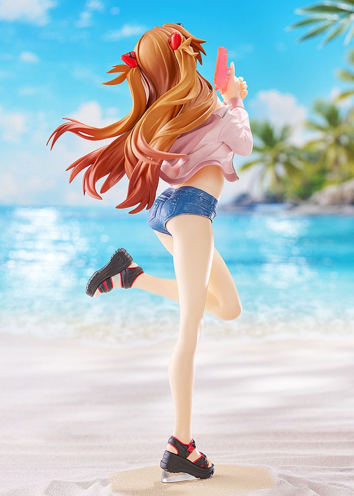Rebuild of Evangelion Pop Up Parade L PVC Figur Beach Queens: Asuka Shikinami Langley 22 cm Good Smile Company