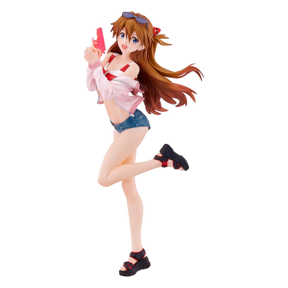 Rebuild of Evangelion Pop Up Parade L PVC Figur Beach Queens: Asuka Shikinami Langley 22 cm Good Smile Company