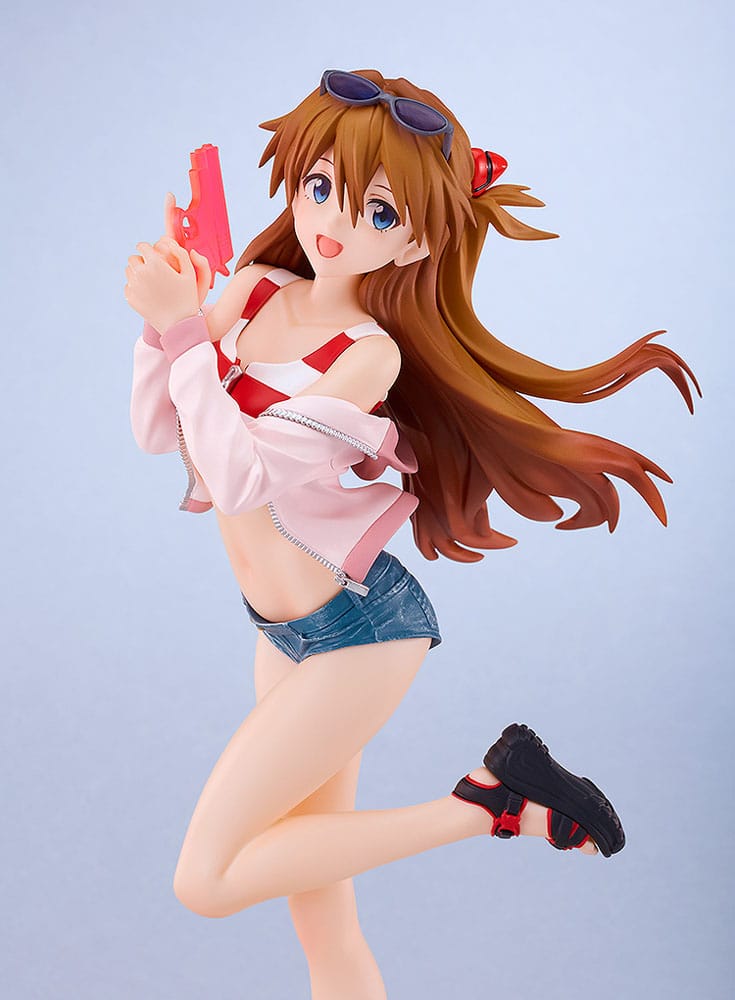 Rebuild of Evangelion Pop Up Parade L PVC Figur Beach Queens: Asuka Shikinami Langley 22 cm Good Smile Company