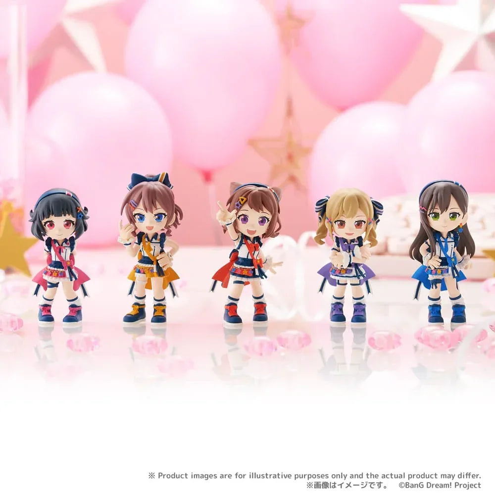 BanG Dream! Poppin'Party PalVerse PVC Figurer 9 cm Sortiment (6) Bushiroad