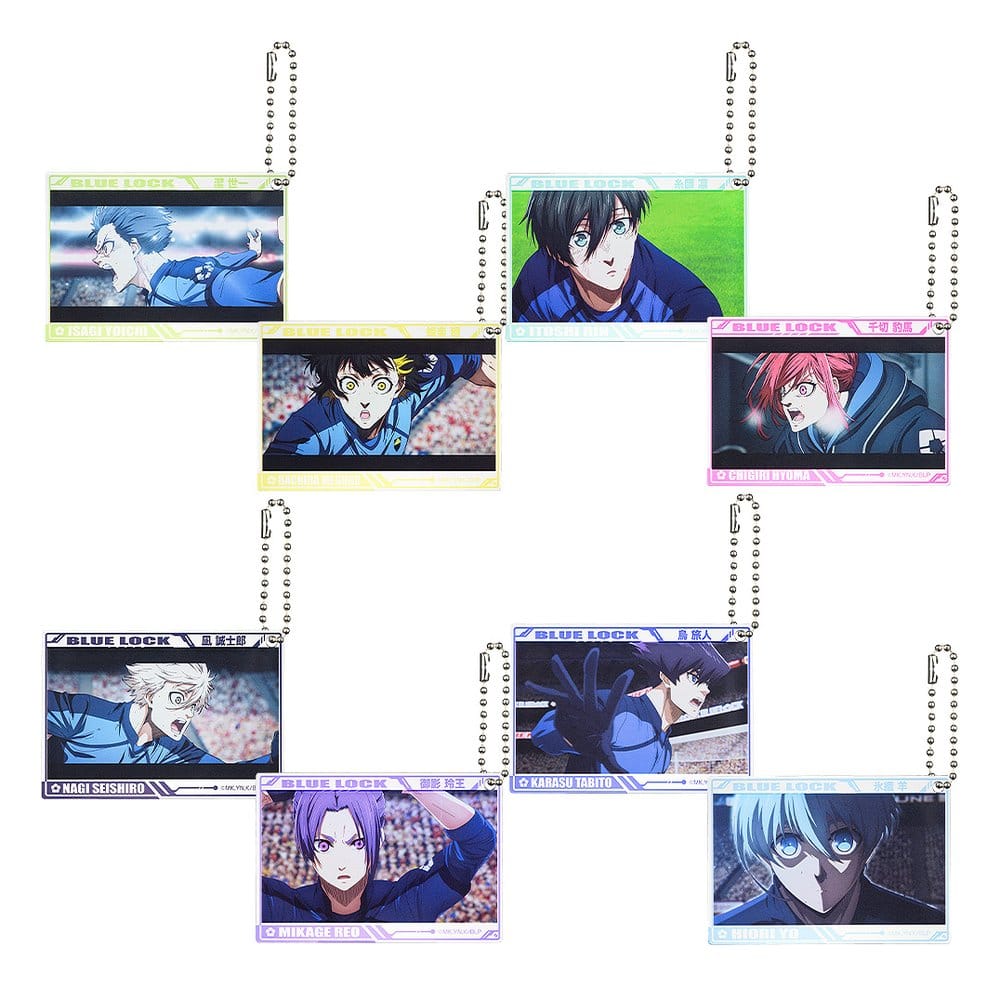 Blue Lock Akryl Nyckelringsblindbox Sortiment (8 stycken)