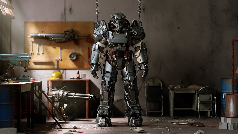 Fallout Byggsats i Plast av T-60 Kraftdräkt, 20 cm