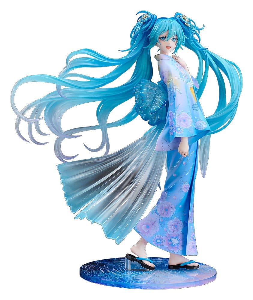 Character Vocal Series 01: Hatsune Miku PVC-figur i skala 1/7, Musik & Eldverk-version, 23 cm