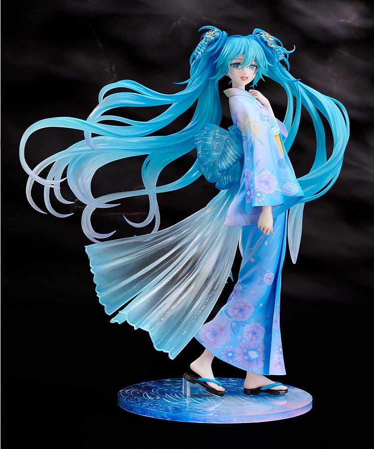 Character Vocal Series 01: Hatsune Miku PVC-figur i skala 1/7, Musik & Eldverk-version, 23 cm