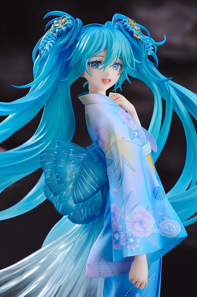 Character Vocal Series 01: Hatsune Miku PVC-figur i skala 1/7, Musik & Eldverk-version, 23 cm