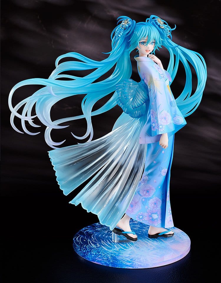 Character Vocal Series 01: Hatsune Miku PVC-figur i skala 1/7, Musik & Eldverk-version, 23 cm