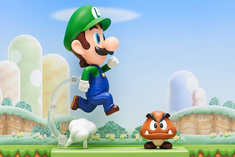 Super Mario Nendoroid actionfigur Luigi 10 cm