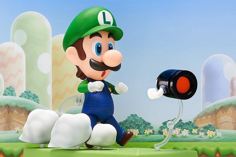 Super Mario Nendoroid actionfigur Luigi 10 cm