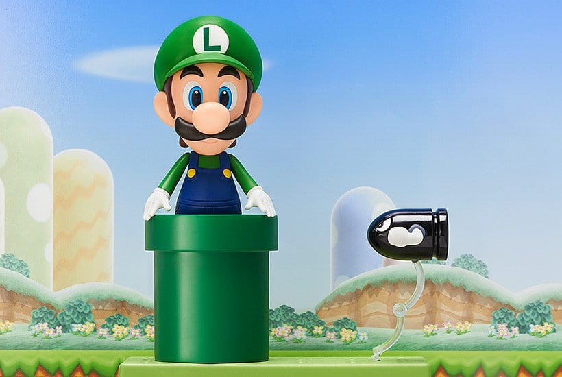 Super Mario Nendoroid actionfigur Luigi 10 cm