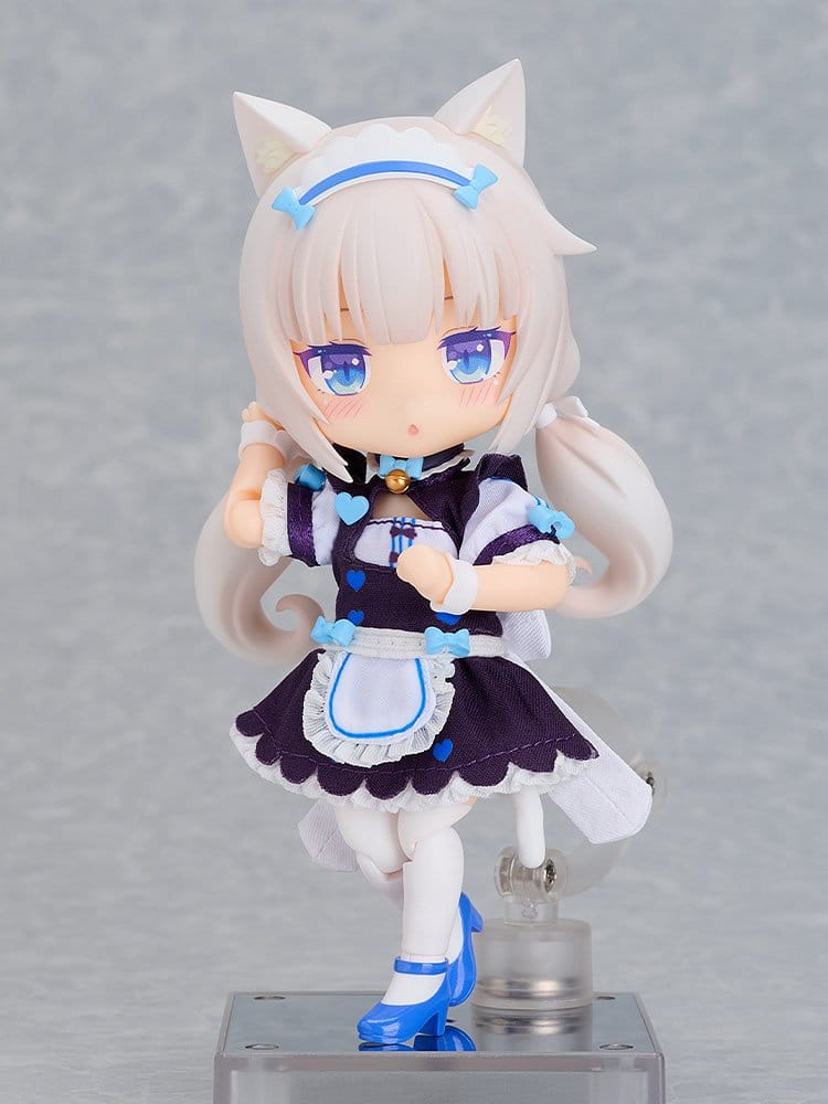 Nekopara Sekai Connect Nendoroid Doll actionfigur Vanilla i uniform 14 cm