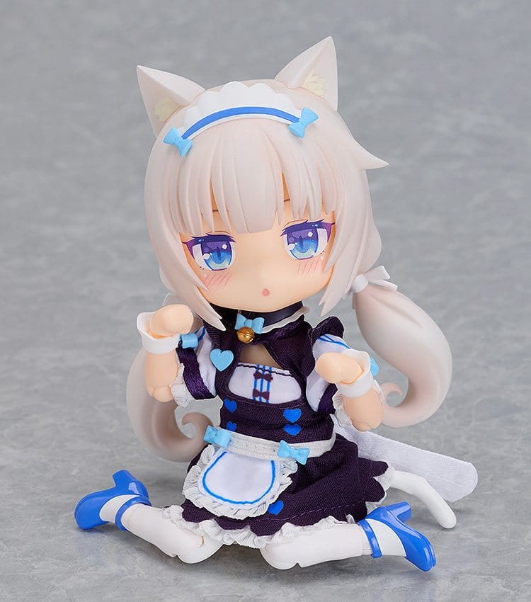 Nekopara Sekai Connect Nendoroid Doll actionfigur Vanilla i uniform 14 cm