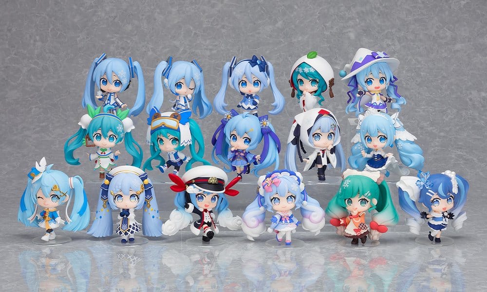 Character Vocal Series 01: Hatsune Miku Mini Figure Snow Miku All Stars Figure Collection Vol. 2 8 cm Blind Box Assortment (8)