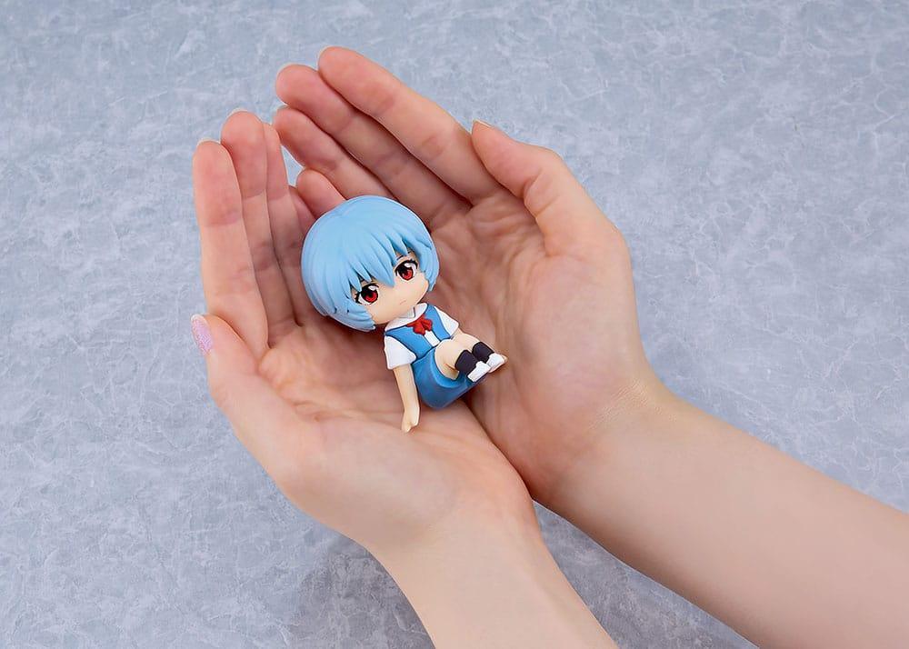 Rebuild of Evangelion Gummifigur Nendroid Plus Mini Figurer Rei Ayanami 8 cm Good Smile Company