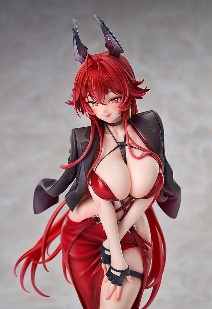 Segerens Gudinna: Nikke PVC Figur 1/7 Röd Kappa Nonsense Röd 25 cm Good Smile Company
