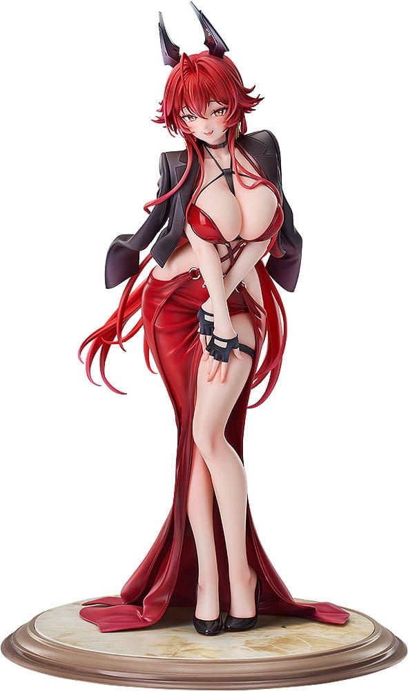 Segerens Gudinna: Nikke PVC Figur 1/7 Röd Kappa Nonsense Röd 25 cm Good Smile Company