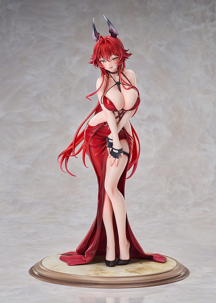 Segerens Gudinna: Nikke PVC Figur 1/7 Röd Kappa Nonsense Röd 25 cm Good Smile Company