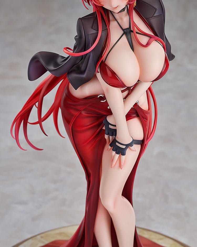 Segerens Gudinna: Nikke PVC Figur 1/7 Röd Kappa Nonsense Röd 25 cm Good Smile Company