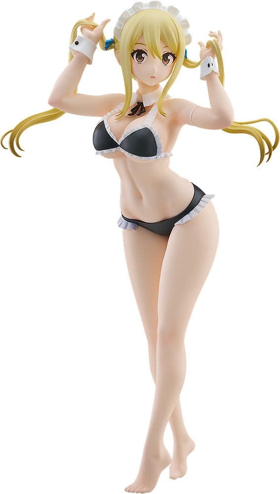 Fairy Tail 100 Years Quest Beach Queens Pop Up Parade PVC Figur Lucy Heartfilia: Virgo Form Baddräktsversion L Storlek 23 cm Good Smile Company