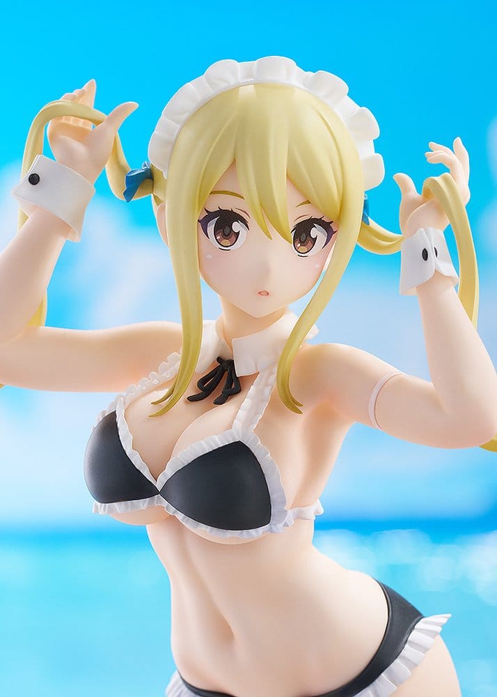 Fairy Tail 100 Years Quest Beach Queens Pop Up Parade PVC Figur Lucy Heartfilia: Virgo Form Baddräktsversion L Storlek 23 cm Good Smile Company