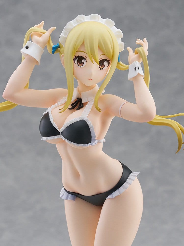 Fairy Tail 100 Years Quest Beach Queens Pop Up Parade PVC Figur Lucy Heartfilia: Virgo Form Baddräktsversion L Storlek 23 cm Good Smile Company