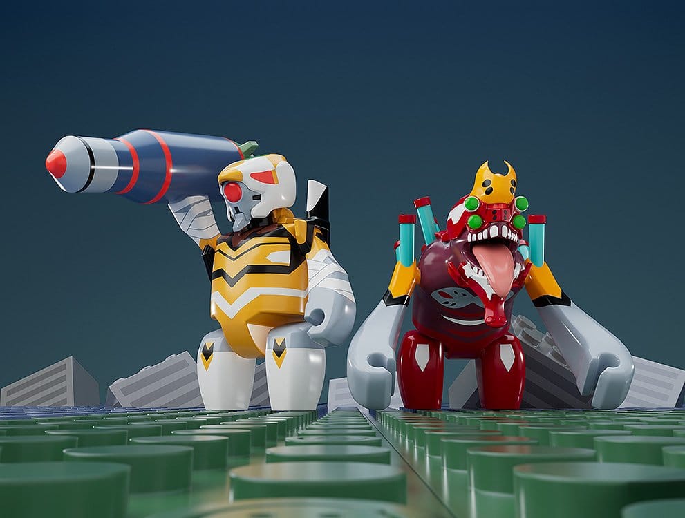 Rebuild of Evangelion Brickroid minifigur Evangelion Unit 02 Beast Form 2nd Phase (Type 1) 4 cm