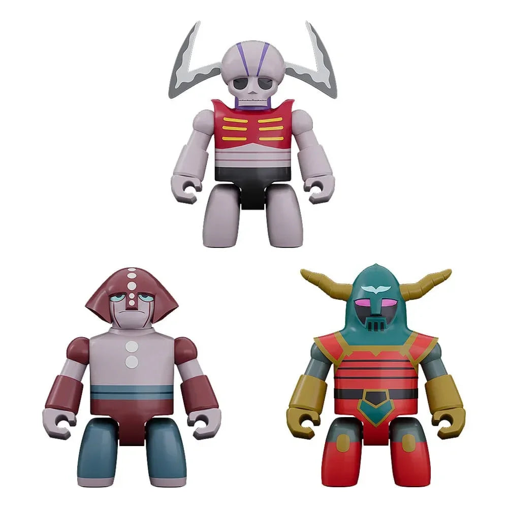 Mazinger Z Brickroid Action Figur Mekaniska Bestar Set 1 5 cm Good Smile Company