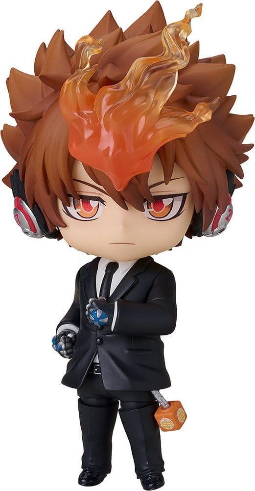 Reborn! Serien Nendoroid Action Figur Tsunayoshi Sawada: Svart Kostym Ver. 11 cm Orange Rouge