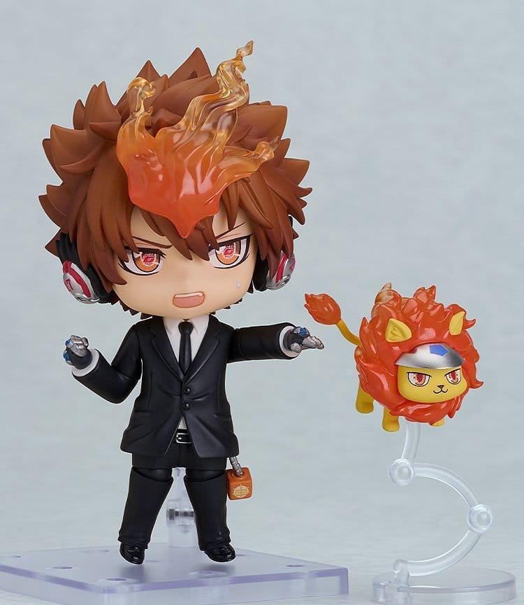 Reborn! Serien Nendoroid Action Figur Tsunayoshi Sawada: Svart Kostym Ver. 11 cm Orange Rouge