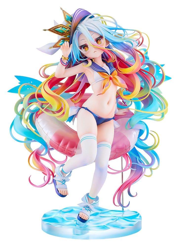 No Game No Life Figure 1/7 Shiro: Sailor-Style Swimsuit Version 24 cm
