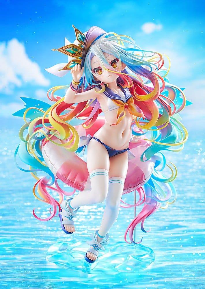 No Game No Life Figur 1/7 Shiro: Sailor-Style Swimsuit Ver. 24 cm