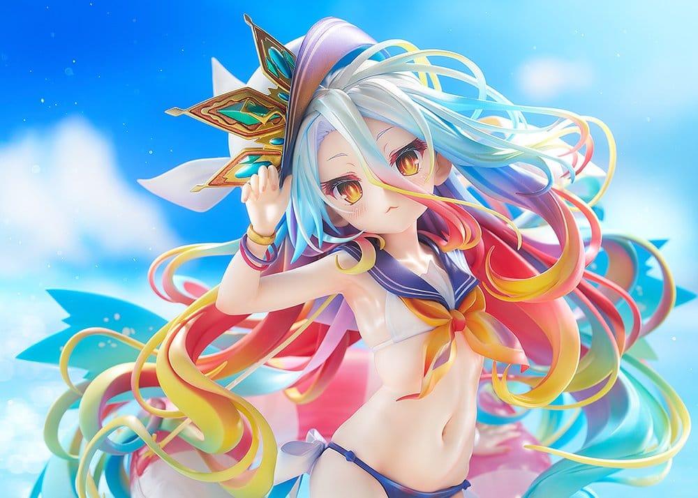 No Game No Life Figure 1/7 Shiro: Sailor-Style Swimsuit Version 24 cm