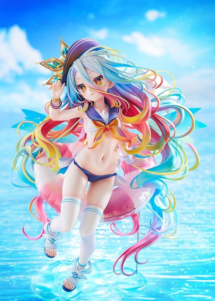 No Game No Life Figure 1/7 Shiro: Sailor-Style Swimsuit Version 24 cm