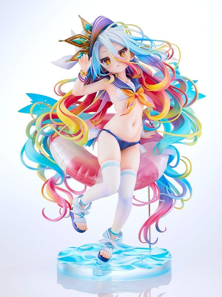No Game No Life Figure 1/7 Shiro: Sailor-Style Swimsuit Version 24 cm